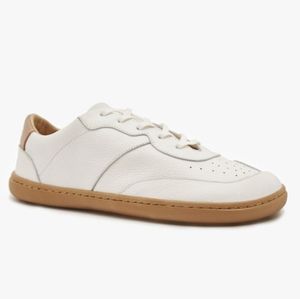 Origo Shoes The Retro Sneaker in Natural Leather Women's Barefoot Wide Toebox